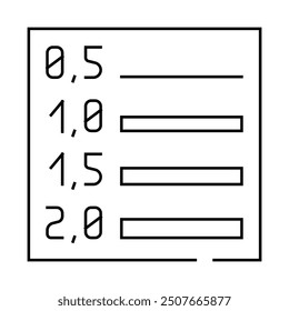 line weights architectural drafter line icon vector. line weights architectural drafter sign. isolated contour symbol black illustration