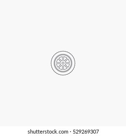 line wheel icon