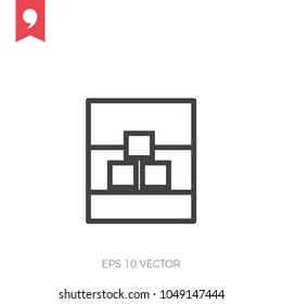 Line whiskey icon