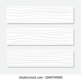 Línea Color blanco papel tapiz onda abstracta patrón moderno sobre fondo blanco para diseño de pared interior ilustración vectorial 
