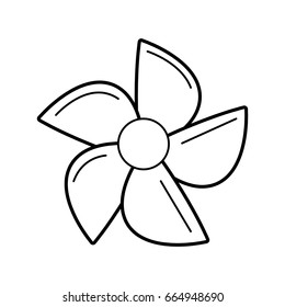 line wind propeller toy to play with the weather