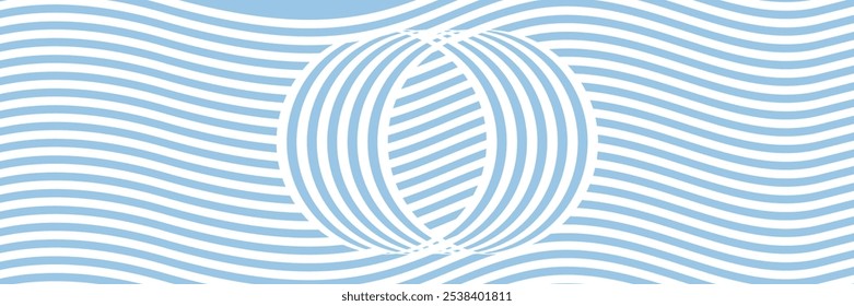 line Winter background light blue background. Vector illustration. 