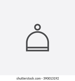 line winter hat Icon