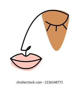 line woman face, abstract woman face, one, hand, artwork, logo, white, abstract, linear, woman, drawing