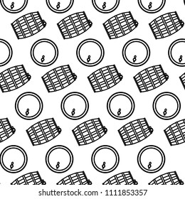 line wood barrels liquor beverage background