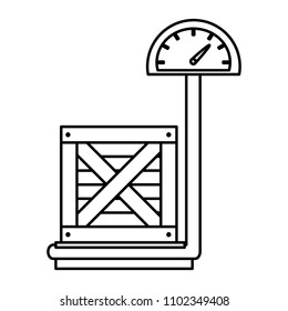 line wood box delivery with weighing machine