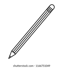 line wood pencil object school style