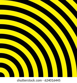 line yellow and black. Caution symbol.