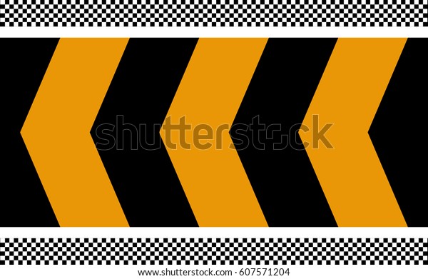 Line Yellow Black Color Arrow Sign Royalty Free Stock Image