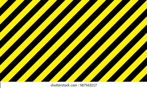  line yellow and black color. Caution sign. Warning sign.