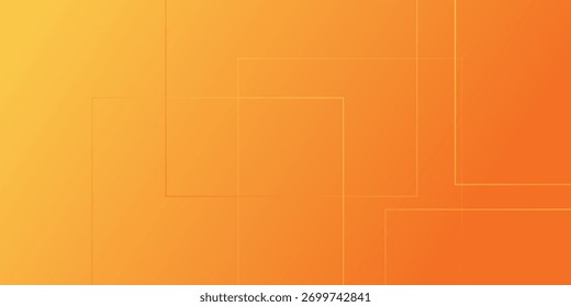 Line Yellow and Orange Gradient Abstract Geometric Background with Layered Shapes disign