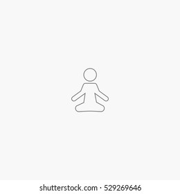 line yoga icon