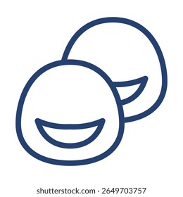 Ícone de contatos de linhagem ilustração plana logotipo da estrutura de tópicos
