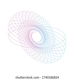 lineal abstract element on a white background. Vector illustration
