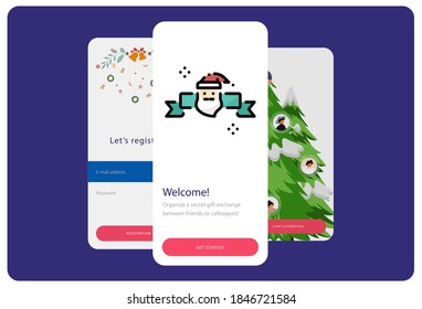 Lineal color christmas decorations icon on a white Christmas themed background