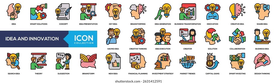 Lineal Color - Idea And Innovation Icon Collection