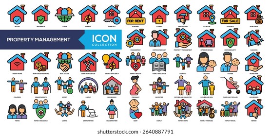 Lineal Color - Property Management Icon Collection
