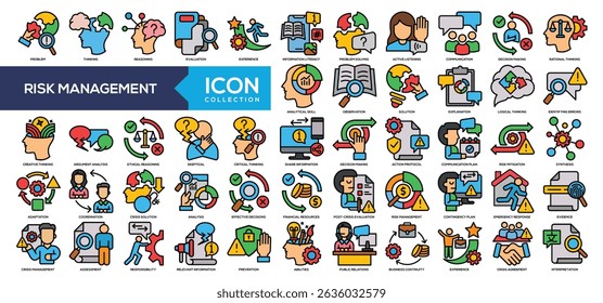 Lineal Color - Risk Management Icon Collection