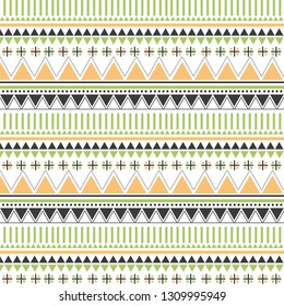 lineal ethnic pattern, boho style ornament, vector illustration for printing on paper or fabric.