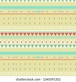 lineal ethnic pattern, scandinavian style ornament, vector illustration for printing on paper or fabric.