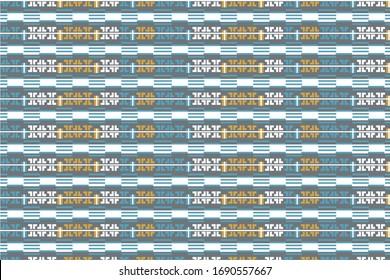 Lineal ethnic repeated pattern, Berber motifs, ethnic ornament, vector illustration. 