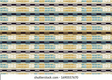 Lineal ethnic repeated pattern, Berber motifs, ethnic ornament, vector illustration. 