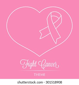 Lineal Icon - Fight Cancer