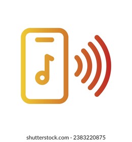 Lineal Icon Logo smartphone for website, application, printing, document, poster design, etc, Suitable for web Design,Logo,App