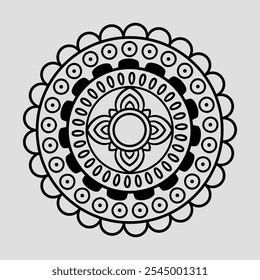 Lineal mandala background,Decorative mandala design with pastel colours, Six ethnic mandala patterns set, Outlined mandala background