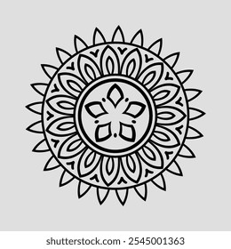 Lineal mandala background,Decorative mandala design with pastel colours, Six ethnic mandala patterns set, Outlined mandala background