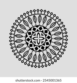 Lineal mandala background,Decorative mandala design with pastel colours, Six ethnic mandala patterns set, Outlined mandala background