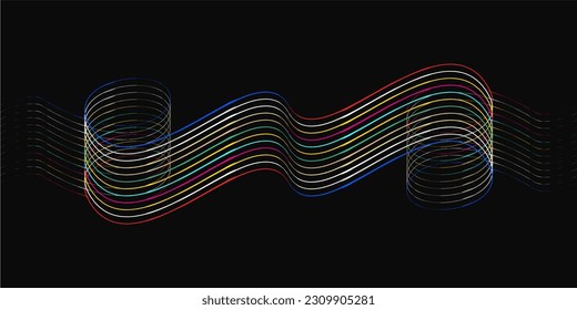 
Lineal Wallpaper, Black and dark background and layout concept