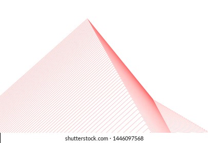 Linear 3d architecture, geometric background