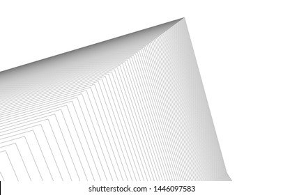Linear 3d architecture, geometric background