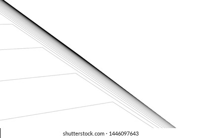 Linear 3d architecture, geometric background