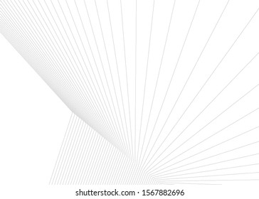 Linear 3d architecture, geometric background