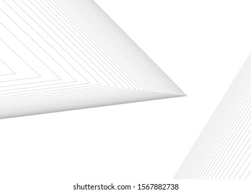 Linear 3d architecture, geometric background