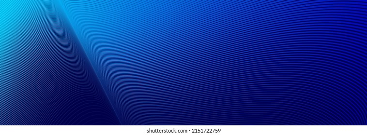 Linear abstract background, vector design 3D lines in perspective, curve and wave lines in motion, smooth and soft backdrop.