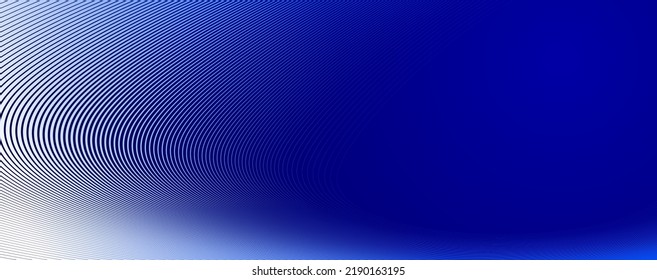 Linear abstract background, vector design 3D lines in perspective, curve and wave lines in motion, smooth and soft backdrop.