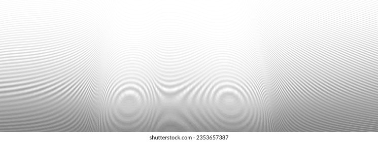 Linear abstract background, vector design 3D lines in perspective, curve and wave lines in motion, smooth and soft backdrop.