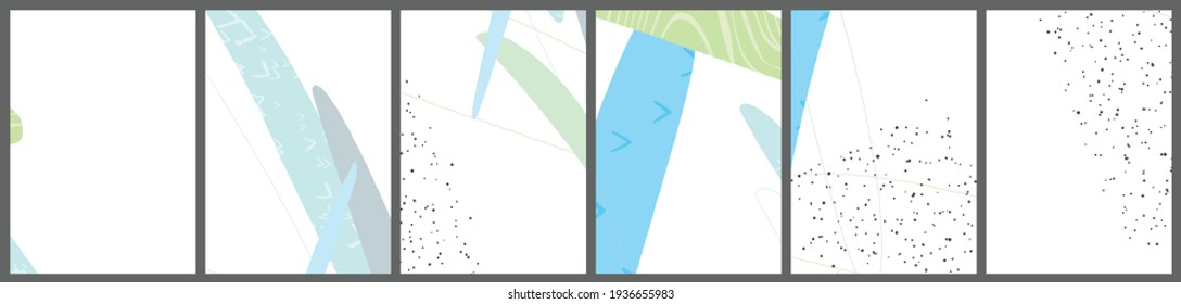 Linear abstract drawing on flat background. Contemporary composition. Modern art, print or poster. Natural color textured with spots and lines. Matte colors.