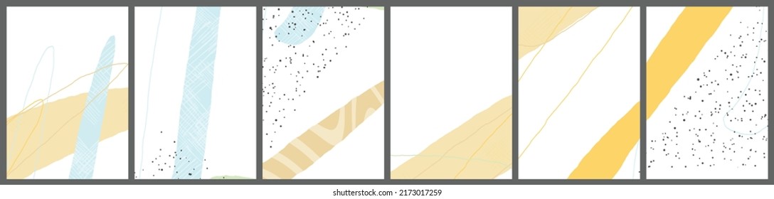 Dibujo lineal abstracto sobre fondo plano. Composición contemporánea. Arte moderno, impreso o afiche. Color natural texturado con puntos y líneas. Colores mate.