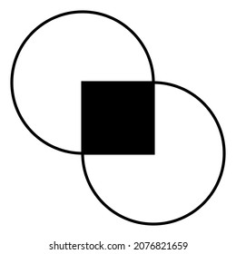 Linear Abstract Geometric Element. Black And White Modern Poster. Abstract Wall Art. Digital Art Of Interior Decoration For Print