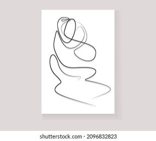 linear abstract human moods style concept