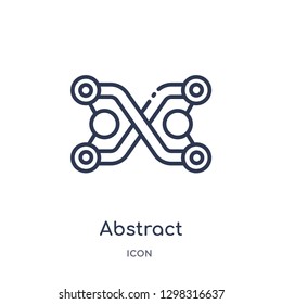 Linear abstract icon from Miscellaneous outline collection. Thin line abstract icon isolated on white background. abstract trendy illustration