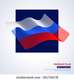 Linear abstract tricolor, celebration of June 12, Independence Day of Russian. Vector illustration. 4 November, Day of Military Glory. Minimalistic banner template. 
