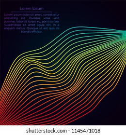 Linear abstraction. Abstract colorful. Vector Image EPS10