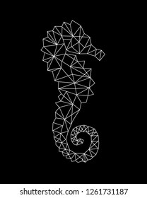 linear abstraction with image
seahorse. Ideal for tattoos, web backgrounds, surface textures, textiles.