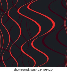 Linear abstraction pattern, seamless vector background.