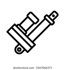 Linear Actuator Icon Lineal Style Vector Illustration